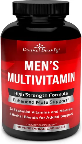Vista 4 de Divine Bounty Vitamina K2 con D3 y paquete multivitamínico para hombres