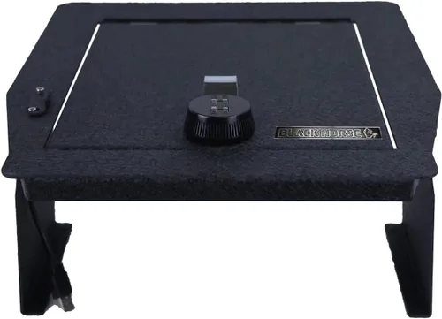Vista 8 de Black Horse - Caja de seguridad segura para consola central, organizador de caja de pistola negra, con cerradura reiniciable de combinación de 4