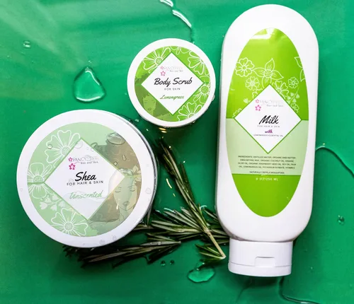 Vista 6 de Leche para el cabello y la piel (hierba de limón, 8 onzas)