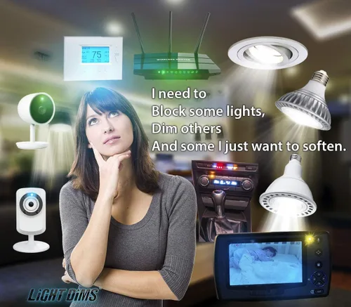 Vista 2 de LightDims Hojas de atenuación personalizables (1 hoja) de resistencia media que atenúan del 20 al 40% de la luz, tamaño extra grande 8 x 10