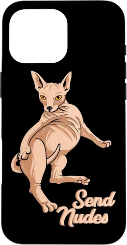 Vista 18 de Send Nudes - Nude Cat - Hairless Sphynx Cat Case for iPhone 17