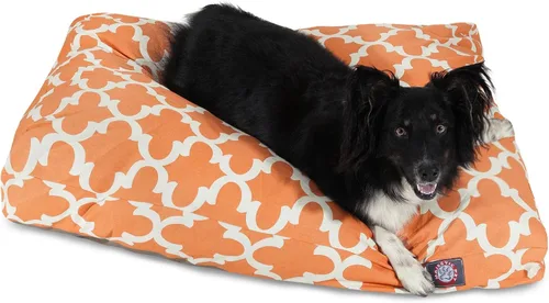 Vista 17 de Majestic Pet Products - Cama rectangular pequeña para perros y mascotas con cubierta extraíble lavable y enrejado gris