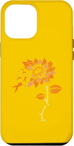 Vista 25 de iPhone 16 Leukemia Blood Cancer Awareness Orange Ribbon Sunflower Case