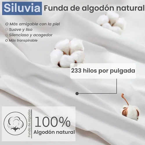 Vista 4 de Siluvia - Rellenos de almohada decorativos de 12 x 20 pulgadas, rellenos de almohada cuadrados para interiores de sofá, par de rellenos de almohada