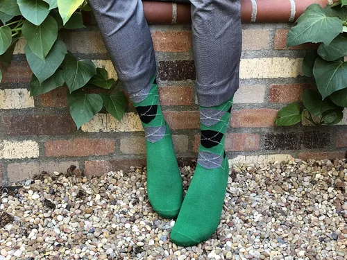 Vista 6 de Spotlight Hosiery Calcetines de vestir de rombos de boda de algodón suave colorido de calidad élite para hombre