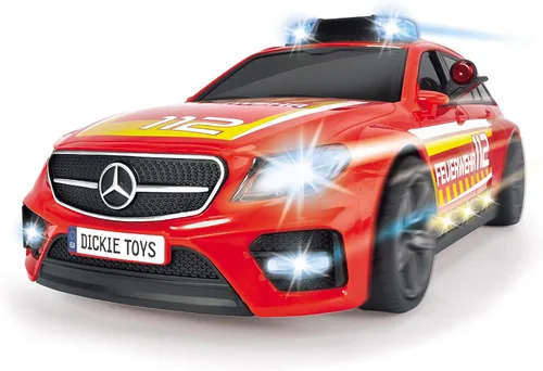 Vista 3 de Dickie Toys 203716018ONL Mercedes AMG E43 (11.8 in) - Camión de bomberos motorizado con luz y sonido - para niños a partir de 3 años, individual