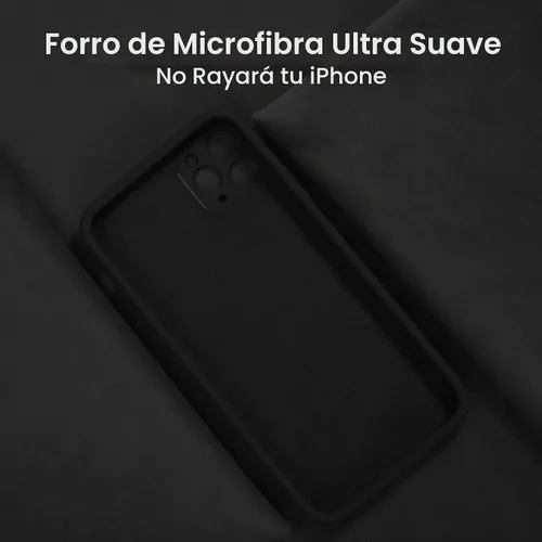 Vista 5 de FireNova Funda diseñada para iPhone 12 Pro, funda de silicona [protección de cámara] con forro de microfibra suave antiarañazos, 6.1 pulgadas
