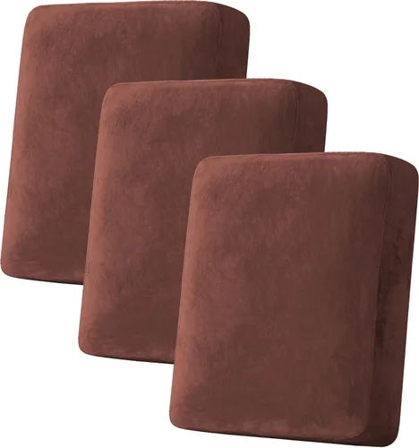 Vista 112 de H.VERSAILTEX Funda de cojín elástica de terciopelo para sofá, funda de cojín de felpa para cojines de silla, protector de muebles, cojín de asiento