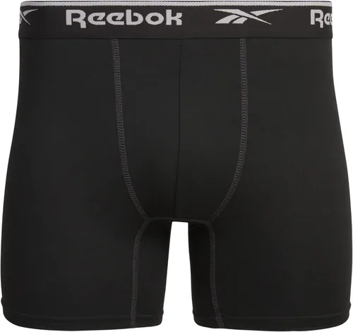 Vista 3 de Reebok Calzoncillos tipo bóxer deportivos de rendimiento suave para hombre (paquete de 6)