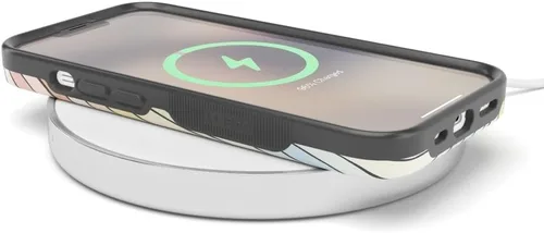 Vista 4 de Casely Funda para iPhone 14 Plus Ride The Wave Forro arcoíris pastel Compatible con MagSafe