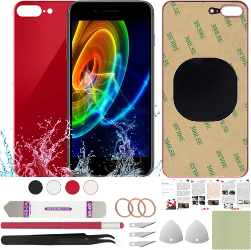 Vista 72 de Funda trasera de repuesto compatible con iPhone 8 de 4.7" + Herramientas profesionales (Gris espacial) Incluye herramientas profesionales, cinta