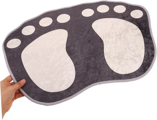 Vista 4 de PRETYZOOM Tapete absorbente para pies, tapete de baño, decoración del hogar, dormitorio, tapete antideslizante para el suelo, alfombra de baño