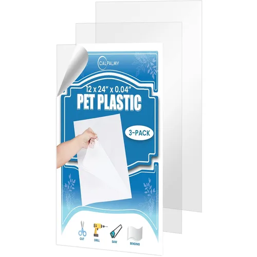 Vista 19 de Paquete de 10 paneles de plástico PET de 5 x 7 pulgadas / plexiglás de 0.04 pulgadas, alternativa de vidrio irrompible, ligera y asequible. Uso
