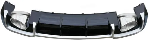 Vista 3 de Difusor de sedán A3 RS3, compatible con Audi A3 RS3 Sline Sedan 2017 2018 2019 PP difusor de labio trasero parachoques alerón (negro)
