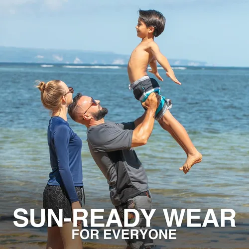 Vista 6 de Kanu Surf Traje de baño Echo Quick Dry UPF 50+ para niños