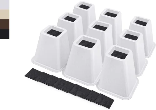 Vista 38 de ANNKUT Elevadores de cama resistentes de 6 pulgadas, elevadores de muebles para escritorio, silla, mesa o sofá, elevadores de sofá, soporta hasta
