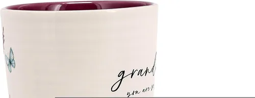Vista 2 de Pabellón - Taza de 17 onzas para abuela, taza de café con patrón floral, taza de café de mariposas, ideas de cocina para primavera y verano, taza