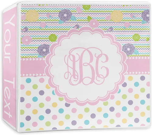 Vista 5 de Carpeta personalizada de 3 anillas Girly Girl - 2 pulgadas