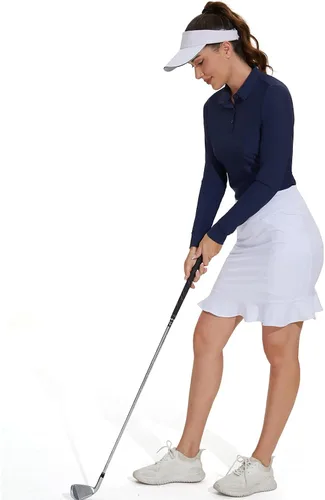 Vista 5 de M MOTEEPI Camiseta de golf para mujer con 3 botones