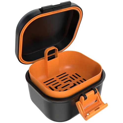 Vista 12 de ARGOMAX Taza de baño de prótesis a prueba de fugas, caja de dentadura portátil para remojo, caja de baño de dentadura con colador, para dentaduras