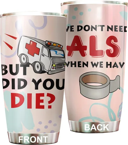 Vista 8 de Regalos EMT para Mujeres - Taza de Acero Inoxidable 20oz, Regalos de Apreciación de la Semana Feliz EMS al Por Mayor para Hombres, Accesorios