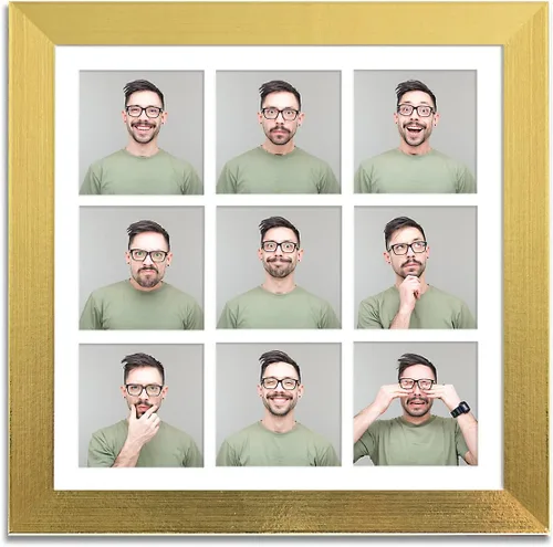Vista 41 de YK artwood Impresiones en lienzo personalizadas con tus fotos, marco personalizado de 8 x 8 pulgadas, marco moderno de madera negra con tu foto