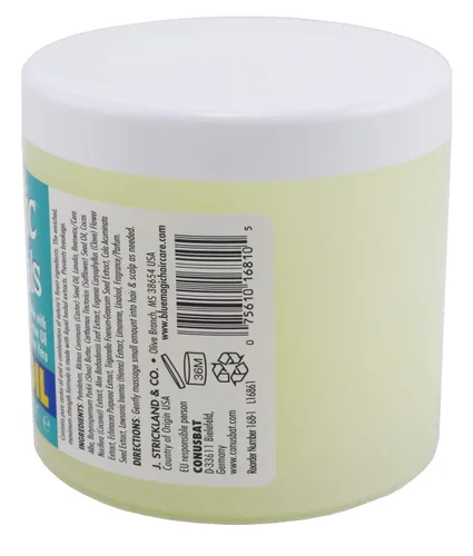 Vista 2 de Blue Magic Aceite de ricino acondicionador para el cabello y el cuero cabelludo, tarro de 12 onzas (paquete de 6)
