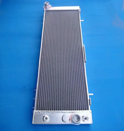 Vista 3 de Radiador de aluminio de 3 filas y 2 ventiladores para Jeep CHEROKEE/WAGONEER/COMANCHE 2.8L/4.0 1984-1990