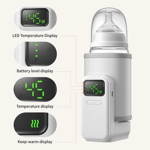 Vista 7 de Calentador de botellas con pantalla digital, control preciso de temperatura