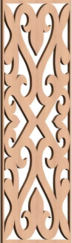 Vista 135 de Keene Paneles de pared decorativos de madera con calado, 9 3/8 pulgadas de ancho x 24 3/8 pulgadas de alto x 1/4 de alto, abedul Birch