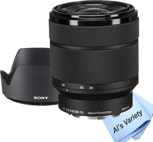 Vista 3 de Sony A7 III con lentes de 1.102-2.756 in + 2.165-8.268 in + lente de 16.535-31.496 in + tarjeta de velocidad extrema de 128 GB, agarre en U
