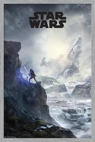 Vista 15 de Trends International Star Wars: Jedi Fallen Order - Póster de pared con clave de acantilado, 14.725 x 22.375 pulgadas, versión enmarcada de madera