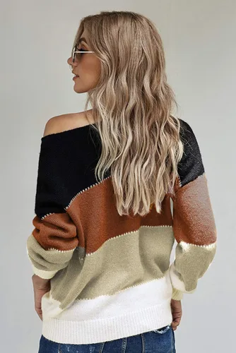 Vista 6 de ANCAPELION - Suéter casual para mujer sin botones prenda básica de invierno de manga larga cálida suéter tejido ajuste holgado