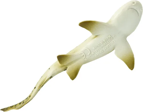 Vista 4 de Safari Ltd. Figura de tiburón leopardo – Figura detallada de plástico de 5.5 pulgadas – Divertido juguete educativo para niños, niñas y niños a