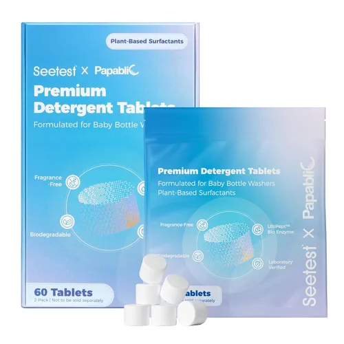 Vista 10 de Papablic Tabletas mejoradas para lavar biberones, 120