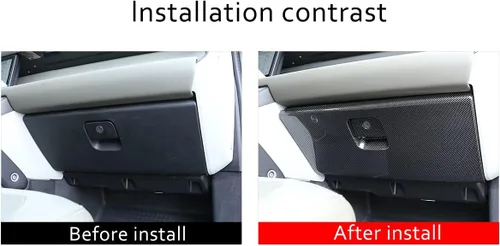 Vista 3 de YIWANG Consola central ABS Guantera lateral del pasajero Panel decorativo para Land Rover Defender 110 2020 2021 Accesorios de coche