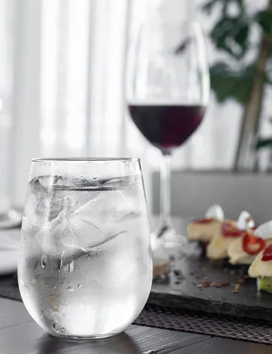 Vista 7 de Copas de vino sin tallo para vino tinto o blanco (juego de 2), 18 onzas, copas de vino grandes para cabernet, pinot noir, borgoña, burdeos Claro
