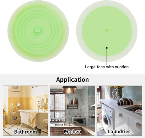 Vista 2 de tifanso. Tapón de silicona para bañeras reciclable, tapón de desagüe para bañera mejorado, tapón de drenaje universal de 6 pulgadas para baños