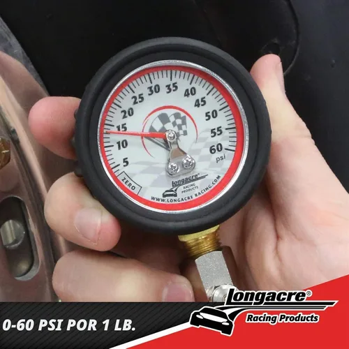 Vista 7 de Longacre 52-52004 Medidor de presión de neumáticos de 0-60 PSI, 2 pulgadas