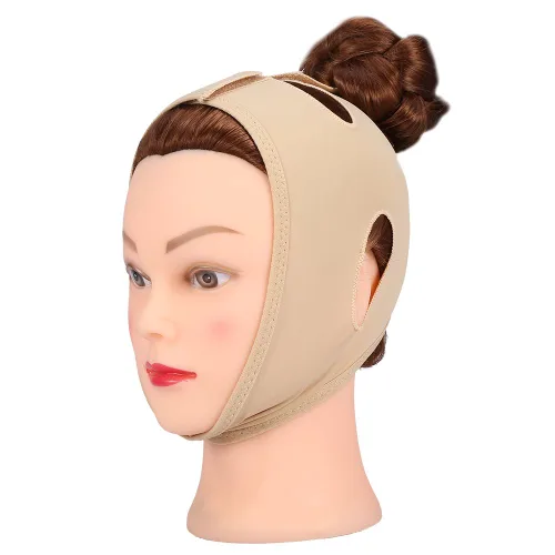 Vista 7 de Máscara adelgazante facial, cinturón adelgazante para levantamiento de cara, mejilla facial en forma de V, correa de máscara delgada, línea facial