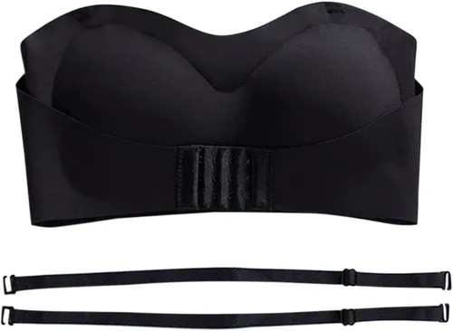Vista 7 de Sujetador adhesivo sin tirantes para mujer, sin tirantes, con hebilla frontal, sin tirantes, sin alambre, sin deslizamiento, invisible push-up