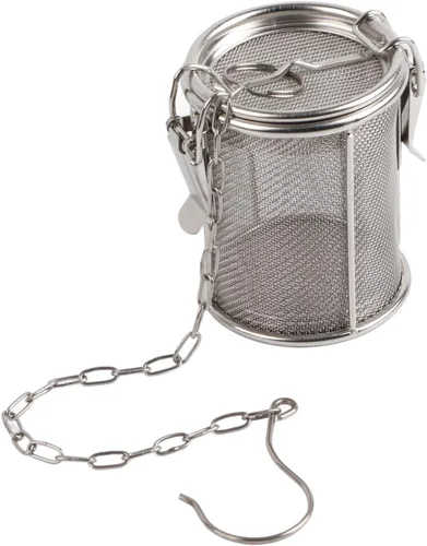 Vista 8 de Infusor de té, colador de té de malla extrafina de acero inoxidable, condimentos de sopa, cesta de separación de especias con gancho de cadena