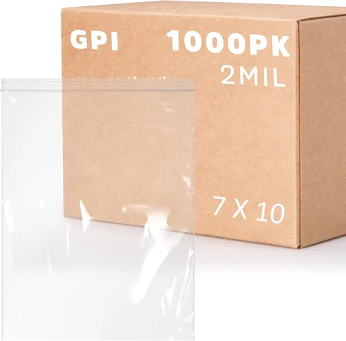 Vista 12 de GPI - Bolsas con cremallera de 7 x 10 pulgadas, bolsas de plástico transparente con cierre con cierre superior resellable para sándwiches