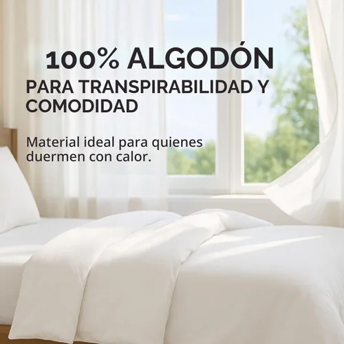 Vista 3 de Superity Luxurious Hotel Quality Funda de edredón tamaño individual – 100% algodón suave y cómodo – Diseñada para edredón tamaño individual – 200