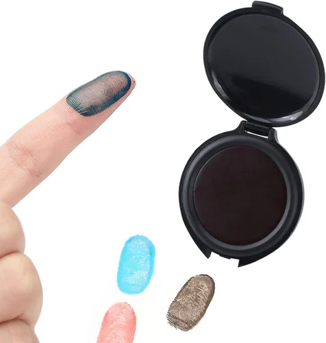 Vista 2 de Fingerprint Pad Fingerprint Pad Thumb Print Pad Quick Dry Pad Notary Supplies for Identification Security