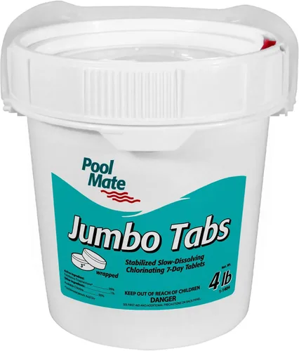 Vista 15 de Pool Mate Piscina todo en 1 de 4 libras con pestañas de cloro de 3 pulgadas, tabletas de cloro de 3 pulgadas, desinfectante, clarificador, inhibidor