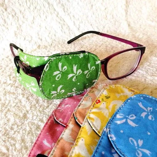 Vista 2 de FANCY PUMPKIN Cartoon Eye Patch Soft Single Glasses Cover tratamiento ambliopía para niños