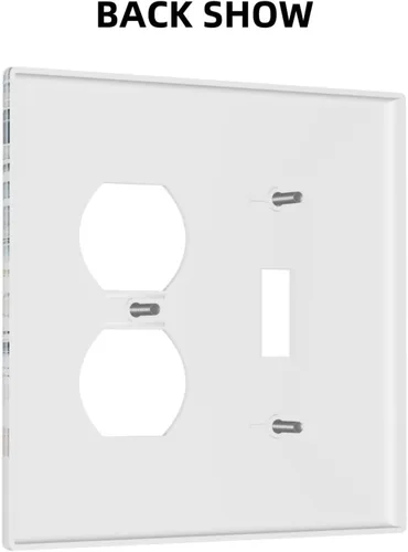 Vista 243 de Decorative Outlet Covers Blue Background White Cat Daisy Floral 2-Gang 1-Gang Wall Plate Single Toggle/Rocker Farmhouse Style Light Switch Covers