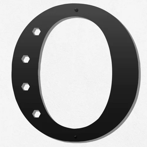 Vista 8 de Letras metálicas para decoración de pared de 12 pulgadas, letras colgantes negras, letras visuales 3D grandes del alfabeto moderno, decoración