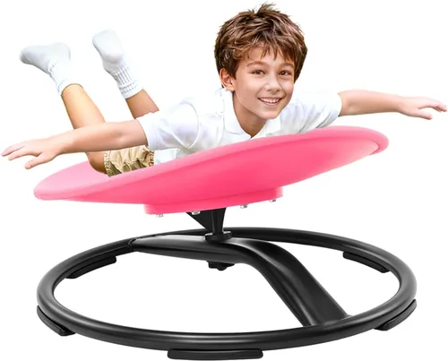 Vista 9 de Zhenx Silla giratoria para niños autistas con asas, asiento giratorio sensorial de capacidad de 220 libras, juguete sensorial para adolescentes